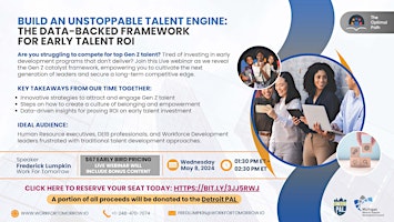 Hauptbild für Build an Unstoppable Talent Engine: The Data-Backed Framework for Early Talent ROI