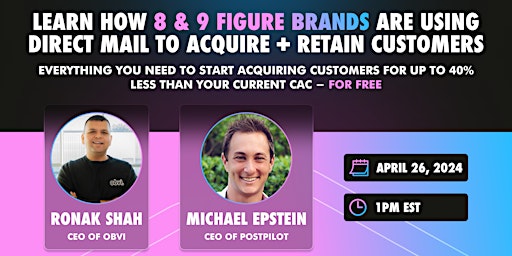The Secret That 8 & 9-Figure Founders Are Using For Acquisition & Retention primary image