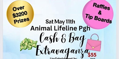 Imagem principal do evento Animal Lifeline Cash and Purse Extravaganza