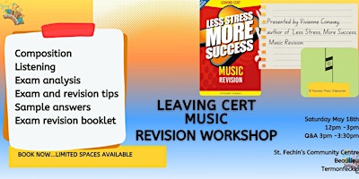 Leaving Certificate Music Exam Revision Workshop 2024 primary image