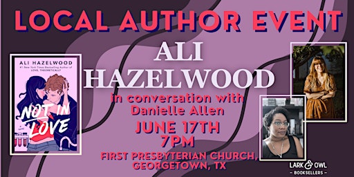 Primaire afbeelding van Ali Hazelwood Author Event - NOT IN LOVE