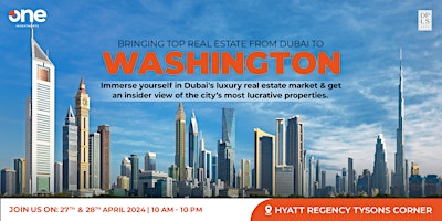 Primaire afbeelding van The Dubai Luxury Property Show Washington