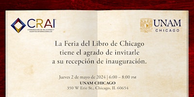 Inauguración Feria del Libro de Chicago 2024 primary image