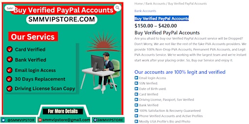 Hauptbild für Buy Verified PayPal Accounts. Our service gives
