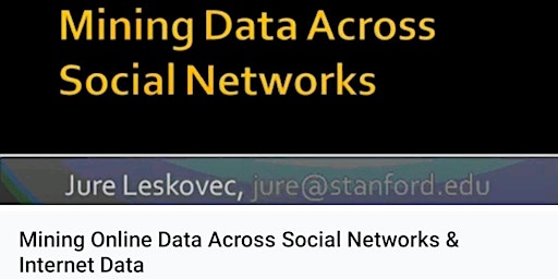 Hauptbild für Mining Online Data Across Social Networks & Internet Data