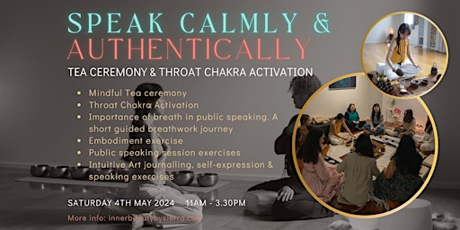 Immagine principale di Speak calmly & authentically | Tea ceremony & Throat Chakra Activation 