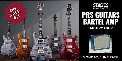 Imagem principal do evento Exclusive PRS Guitar & Bartel Amp Factory Tour