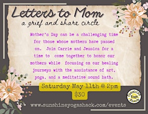 Letters to Mom a Grief and Share Circle