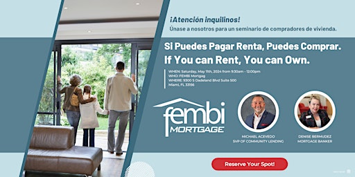 Hauptbild für FEMBi Mortgage Homebuyer Seminar