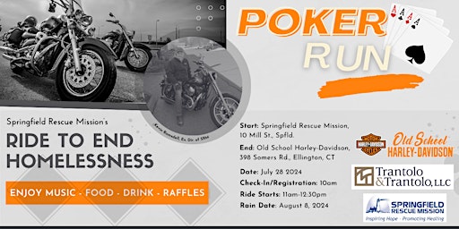 Imagen principal de Ride To End Homelessness Motorcycle Poker Run 2024