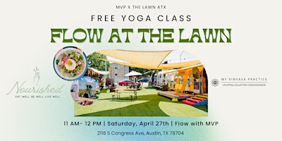 Primaire afbeelding van Yoga at The Lawn with MVP at South Congress!