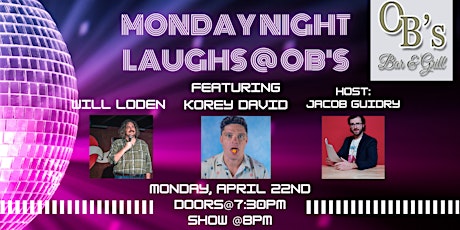 Monday Night Laughs at OB's!