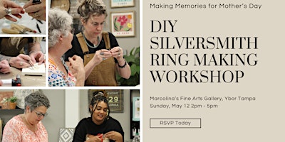 Primaire afbeelding van DIY Silversmith Ring Making Workshop - Making Memories for Mother's Day