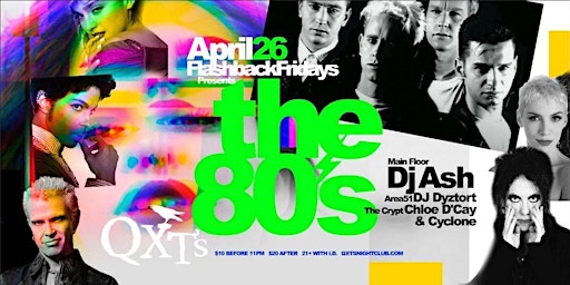 Imagem principal de 1980's music party @ QXT's