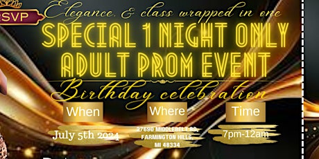 Second Chance Encore Adults Only Prom