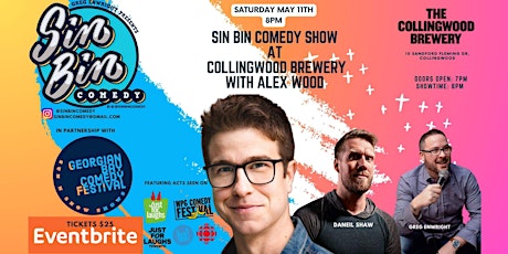 Sin Bin Comedy Show at Collingwood Brewery with Alex Wood