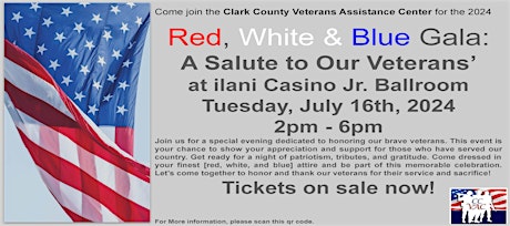 Red, White & Blue Gala: A Salute to Our Veterans