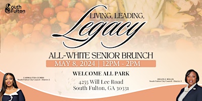 Image principale de Living, Leading, Legacy: All-White Senior Brunch