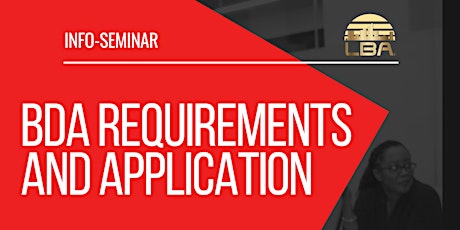 BDA Requirements & Application Info-Seminar