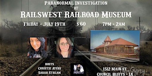 Imagem principal do evento Paranormal Investigation at Railswest Railroad Museum
