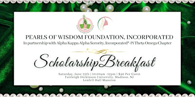 Pearls of Wisdom Foundation, Incorporated 2024  Scholarship Breakfast primary image