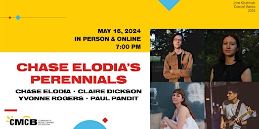 Imagem principal do evento Chase Elodia's Perennials - A John Kleshinski Concert