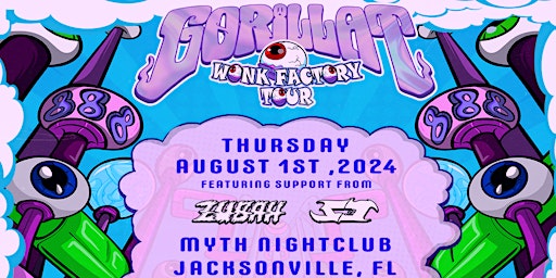 Image principale de Electronic Thursdays Presents: GorillaT "Wonk Factory" Tour | 8.1.24
