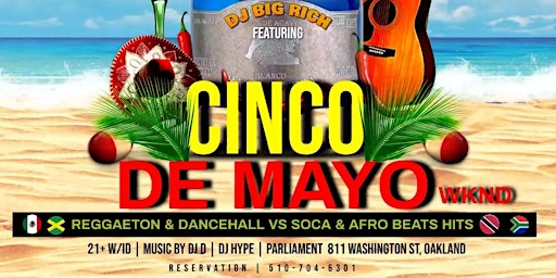 Image principale de Street Vybz 1st Fridays (Cinco De Mayo wknd) Reggaeton & Dancehall Vs Soca