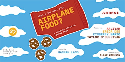 Image principale de AIRPLANE FOOD: a monthly stand-up comedy show