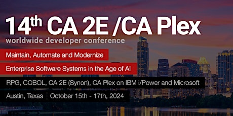 14th CA 2E/CA Plex Worldwide Conference – Austin, Texas