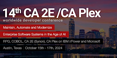 Primaire afbeelding van 14th CA 2E/CA Plex Worldwide Conference – Austin, Texas