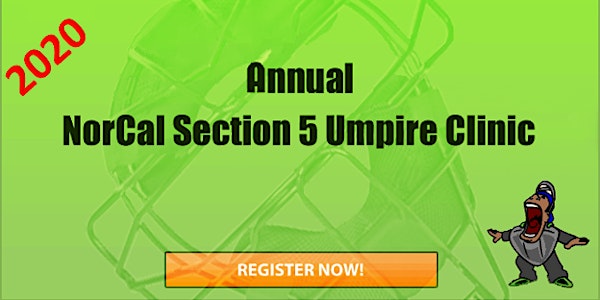 2020 NorCal Section 5 Little League Umpire Clinic