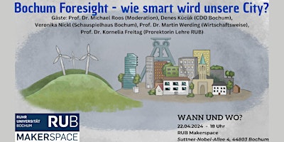 Image principale de Bochum Foresight - Wie smart wird unsere City? - Podiumsdisskusion