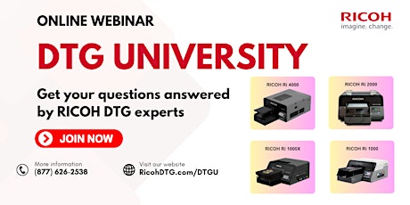 RICOH DTG UNIVERSITY - TRAINING WEBINAR