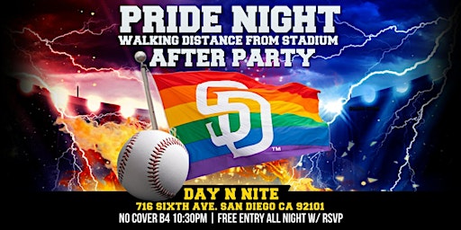 Imagem principal do evento SD PADRES PRIDE NIGHT AFTER PARTY (Walking Distance from Stadium)