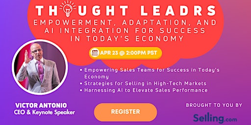 Sales Velocity: Empowerment, Adaptation, and AI Integration for Success in Today's Economy primary image