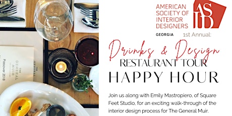 Image principale de Drinks & Design Restaurant Tour HAPPY HOUR