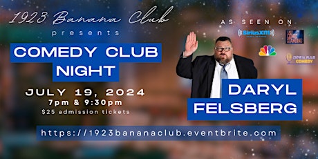 Comedy Club Night LATE SHOW 9:30pm
