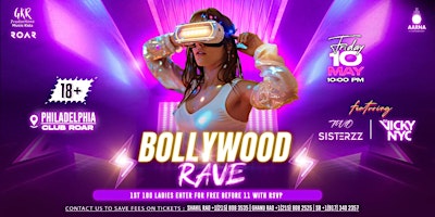 Imagem principal do evento Bollywood Night Club Roar - Philadelphia PA