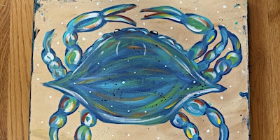 Primaire afbeelding van Paint Night for Everyone! Online- Blue Crab