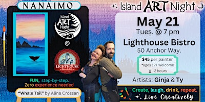 ART Night returns to Nanaimo!  Join us at the Lighthouse Bistro for a fun and creative evening. primary image