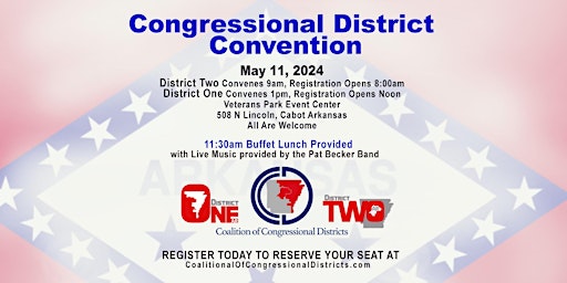 Imagem principal do evento Congressional District Conventions