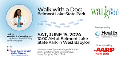 Walk with a Doc: Belmont Lake State Park primary image