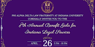 Primaire afbeelding van 8th Annual Benefit Gala for Indiana Legal Services
