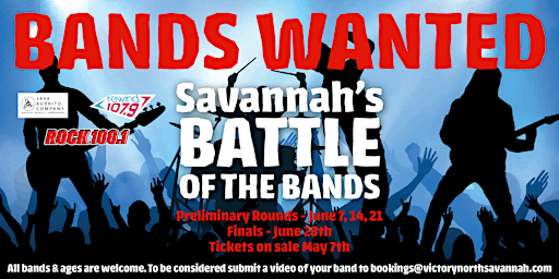 Primaire afbeelding van Savannah's Battle of the Bands - The Final Battle