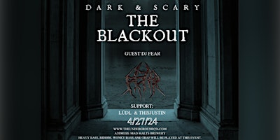 Dark & Scary the BLACKOUT rave by Underground 256 primary image