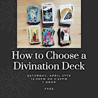 Imagem principal do evento How to Choose a Divination Deck