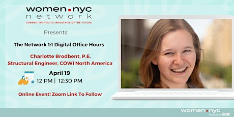 Women.NYC Network | 1:1 Digital Office Hours with Charlotte Broadbent, P.E.