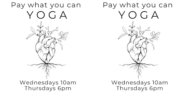 Pay What You Can Yoga!