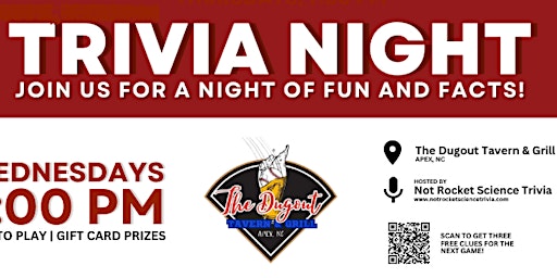 Imagem principal de The Dugout Apex Trivia Night